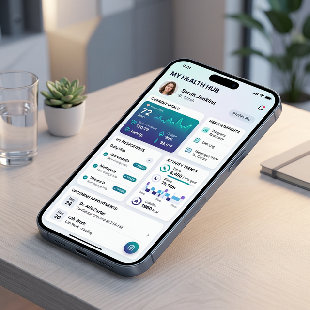 QuHealthy Dashboard Mockup